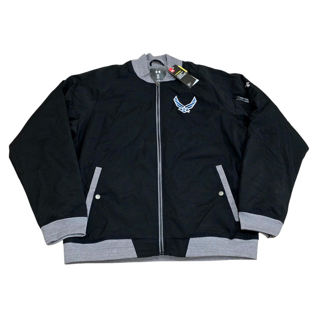 NWT Under Armour Storm Air Force Academy Bomber Jacket Men's XL Full Zip USAFA